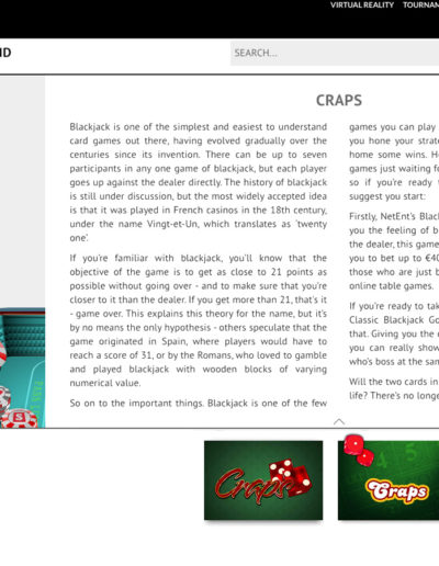 Side images for game descriptions