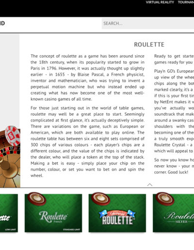 Game description side design