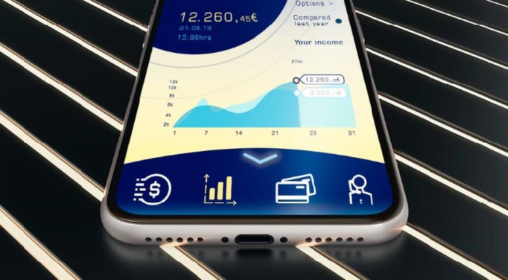 Bank app mockup